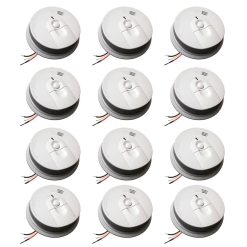 Kidde Firex Hardwired Smoke Detector with Ionization Sensor, 9-Volt Battery Backup, and Front Load Battery Door (12-Pack) i4618