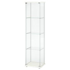 IKEA – Detolf Glass-Door Cabinet, White, 16 3/4×64 1/8