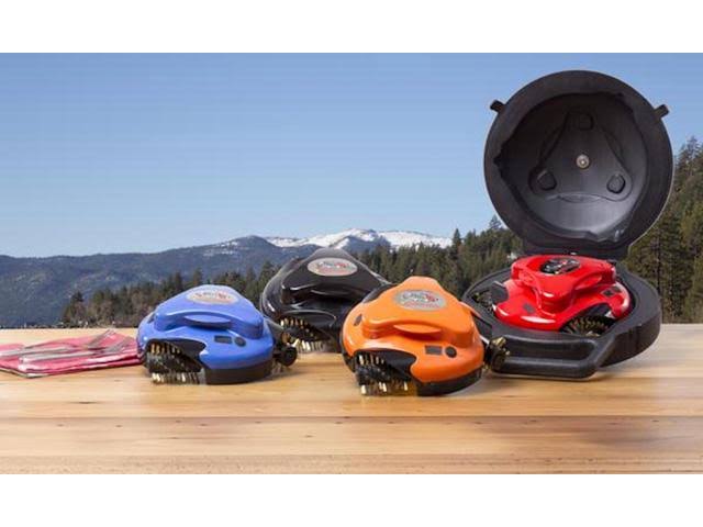 Grillbot BUN3:RED Automatic Outdoor Grill Cleaning Robot with Carry Case, Red - Image 8