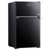 Tacklife Mini Fridge with Freezer 3.1 Cu.ft, Compact Refrigerator 2 Door Low Noise, Energy Saving, LED INSIDE, Upright Fridge fo