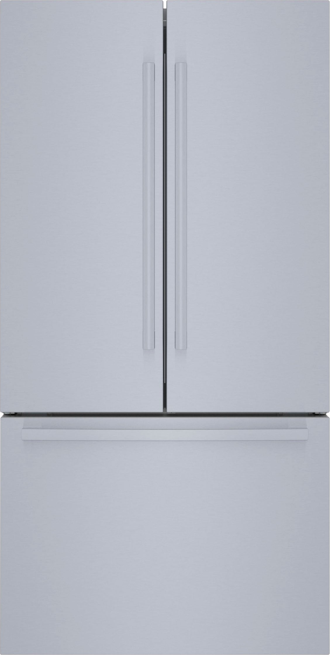 Bosch – 800 Series 21 Cu. Ft. French Door Counter-Depth Smart Refrigerator – Stainless steel