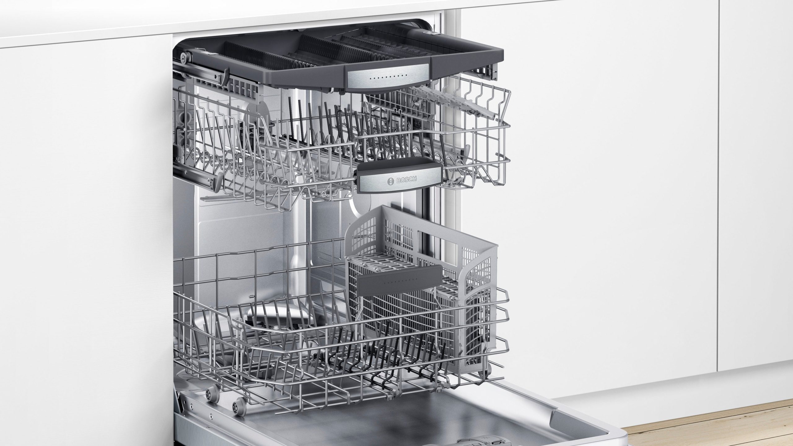 Bosch – 800 Series 24 Top Control Built-In Dishwasher with CrystalDry, Stainless Steel Tub, 3rd Rack, 42 dBa – Stainless steel - Image 3