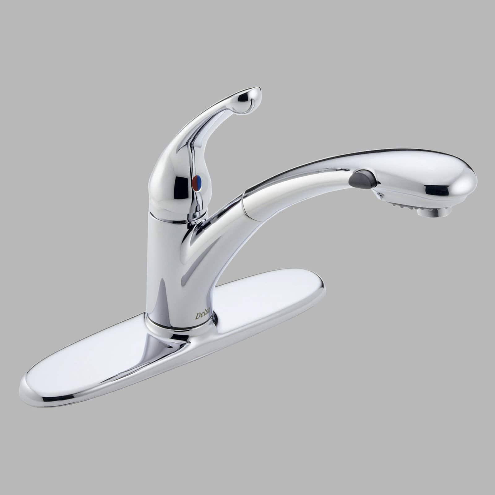 Delta 470-WE-DST Signature Single Handle Pull-Out Kitchen Faucet Chrome - Image 3