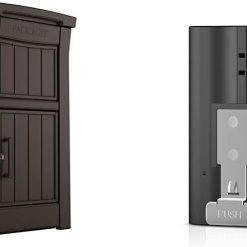 Alternative view of Keter Delivery Box for Porch with Lockable Secure Storage Compartment to Keep Packages Safe, One size, Brown