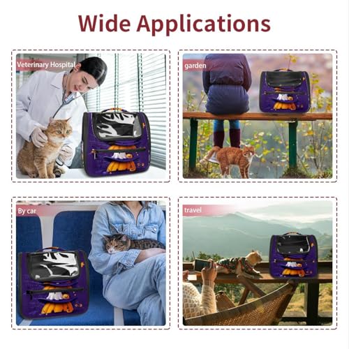 Halloween Pet Carrier Airline Approved Pet Carrier Bag Dog Carrier for Small Medium Cats Dogs Puppies Kitten - Image 118