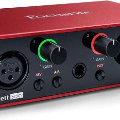 Alternative view of Focusrite Scarlett Solo 2×2 USB Audio Interface Full Studio Bundle with Creative Music Production Software Kit and Eris 4.5 Pair Studio Monitors and 1/4?? Instrument Cables