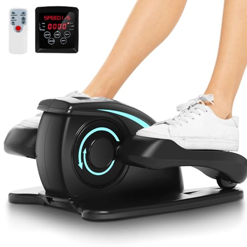 ANCHEER Under Desk Elliptical Machine – Quiet Pedal Exerciser for Seniors, Office & Home, Low-Impact Seated Leg Workout Equipment, Smart LCD Display, Remote Control - Image 4