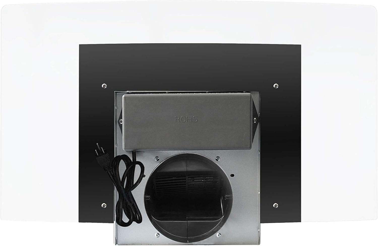 FIREGAS Island Range Hood 36 inch 450 CFM with Chimney,Tempered Glass,4 LED Lights,3 Speed Fan,Touch Control,Permanent Filter,Charcoal Filter,Stainless Steel,Island Mount,Ceiling Mount - Image 7
