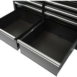 Alternative view of Husky 46 in. W x 24.5 in. D 9-Drawer Mobile Workbench with Solid Wood Top in