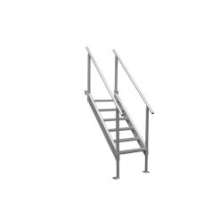Extreme Max 3005.3846 Universal Mount Aluminum Dock Stair – 6-Step