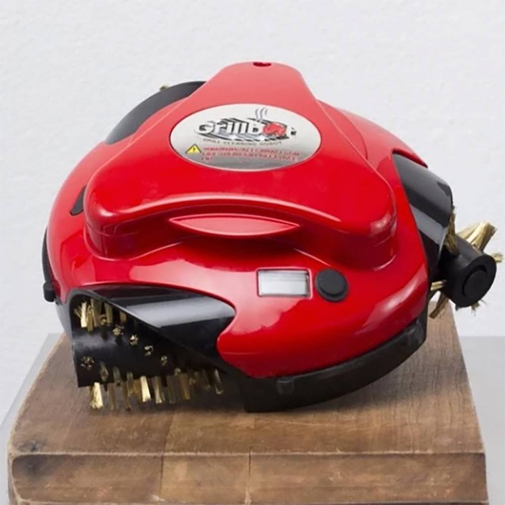 Grillbot BUN3:RED Automatic Outdoor Grill Cleaning Robot with Carry Case, Red - Image 3